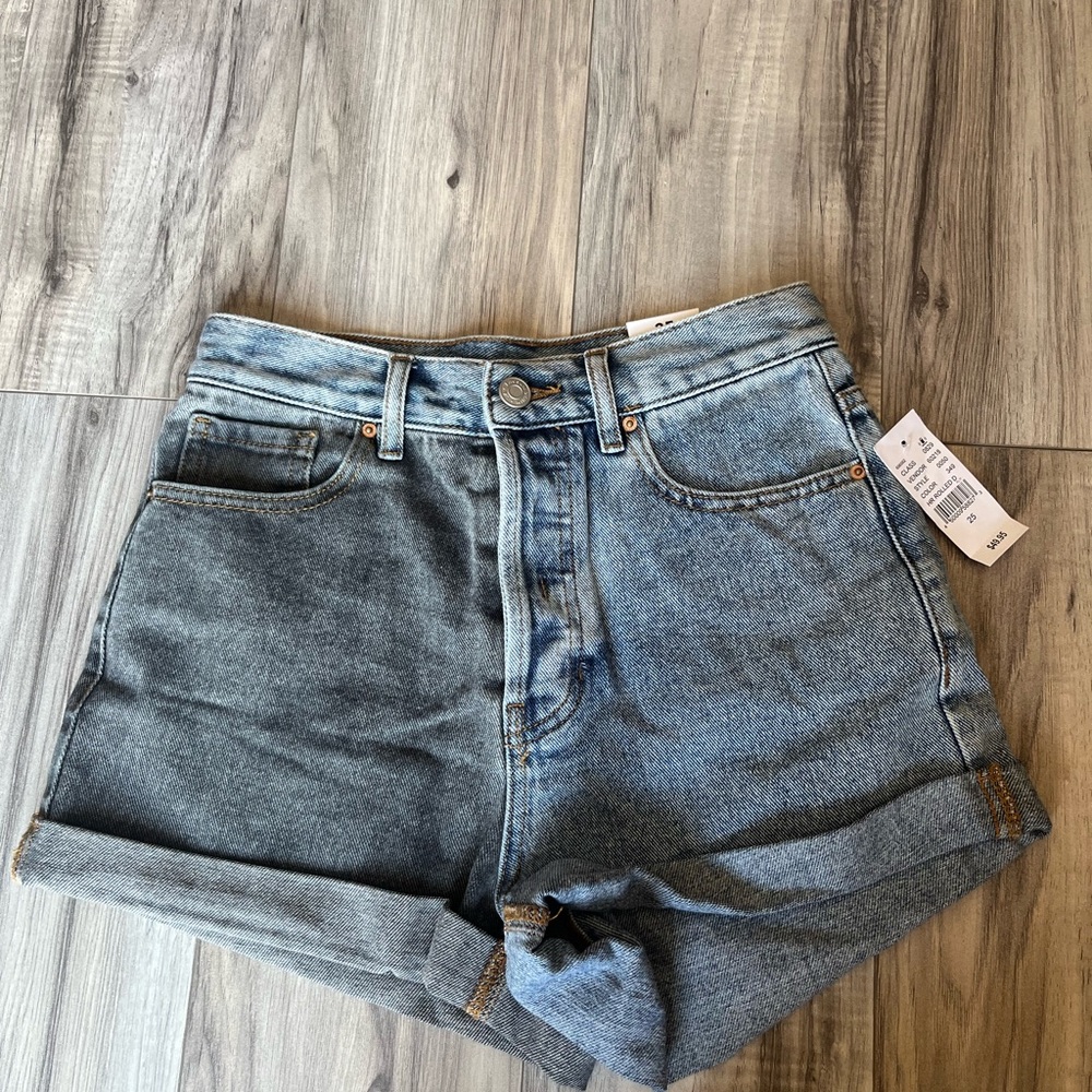 PacSun Light Blue High Rise Denim Shorts